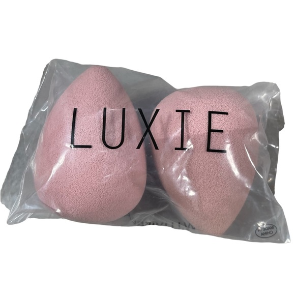Luxie all purpose pink makeup sponge set-2 pack NEW - Picture 2 of 3